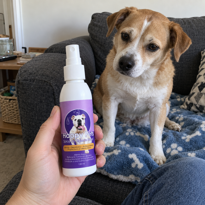 Spray Bucal para Perros y Gatos – Aliento Fresco sin Cepillo