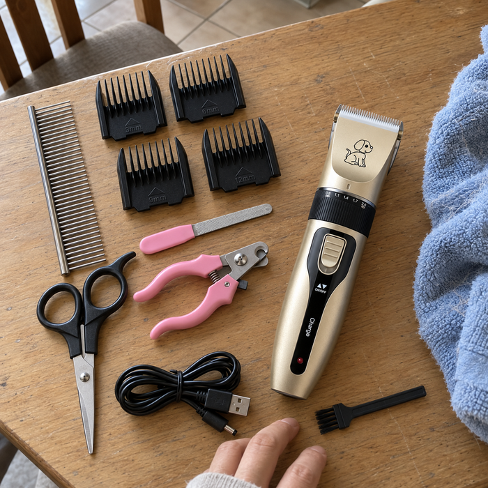 Máquina para Motilar Perros y Gatos – Kit Silencioso